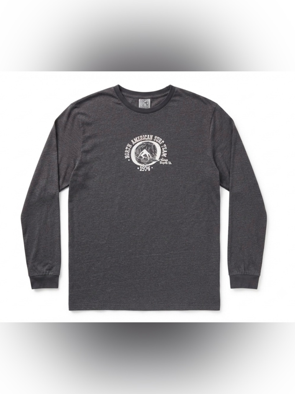 Quiksilver Edition Long Sleeve T-Shirt Mens L Gray North American Surf Team⁠